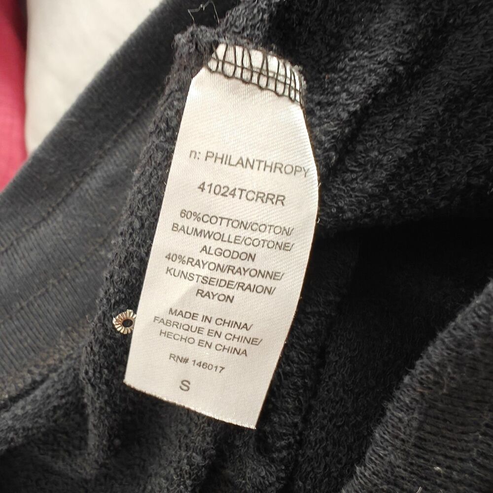 n:PHILANTHROPY Derby Jogger Rhinestone Distressed Women’s Sweatpants Sz S Grunge - Picture 8 of 9